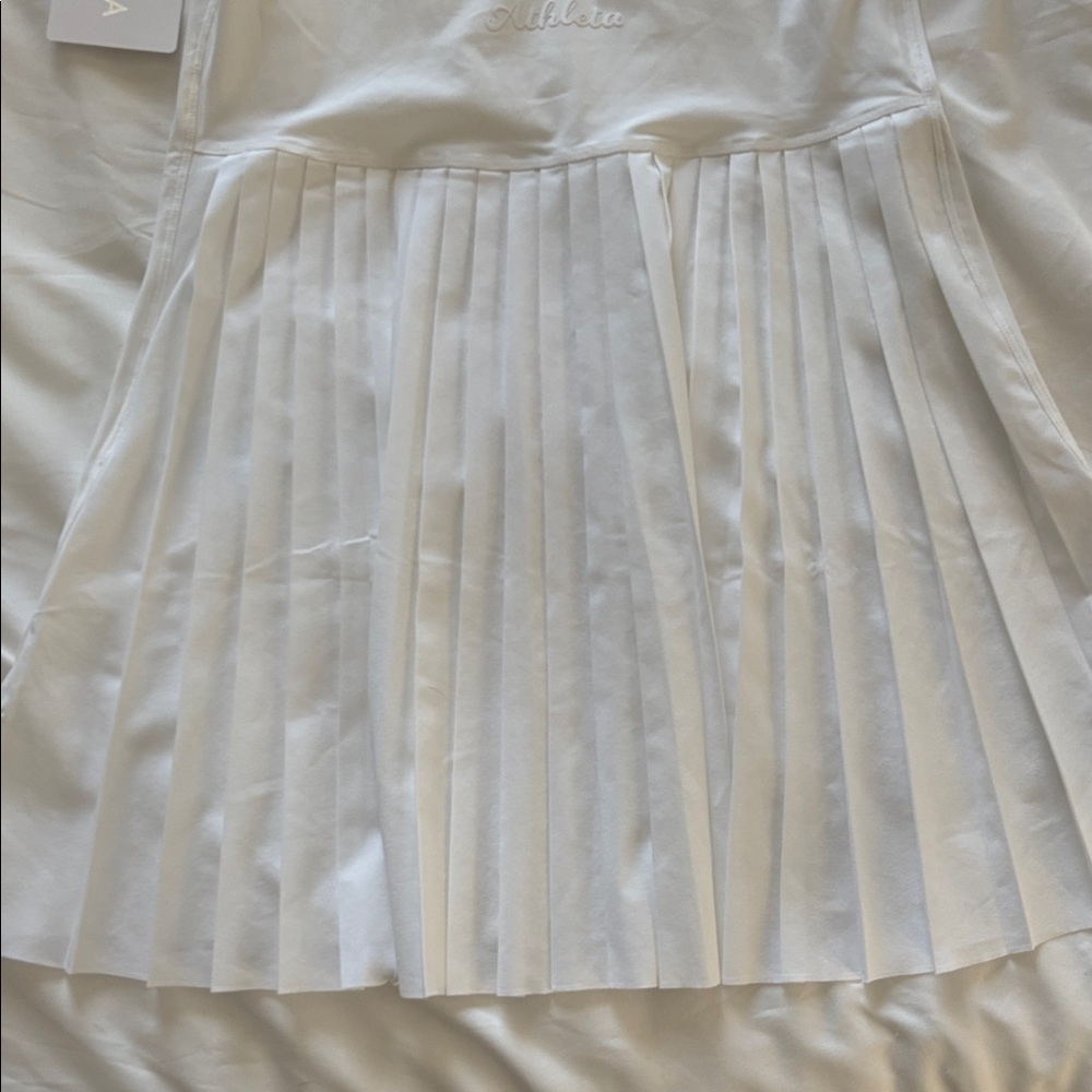 NWT Match Point Pleated Dress White Athletic Dress - Picture 9 of 13